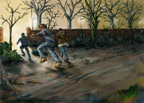 Razzia im Görlitzer Park, Wieland Schmid 2020