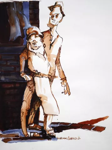 Paar auf der Straße